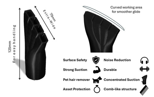 Extra-Wide crevice vacuum Nozzle